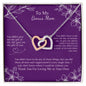 To My Bonus Mom - The Gift of You - Interlocking Hearts Necklace