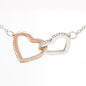 To My Best Friend - Interlocking Hearts Necklace - Partner in Crime