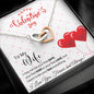 To My Wife - Interlocking Hearts Necklace - Red Balloons