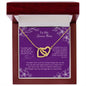 To My Bonus Mom - The Gift of You - Interlocking Hearts Necklace