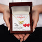 To My Wife - Interlocking Hearts Necklace - Red Balloons