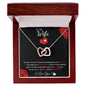To My Wife - Interlocking Hearts Necklace - Puzzle Piece