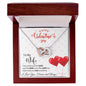 To My Wife - Interlocking Hearts Necklace - Red Balloons