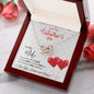To My Wife - Interlocking Hearts Necklace - Red Balloons