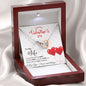 To My Wife - Interlocking Hearts Necklace - Red Balloons