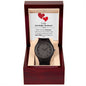 To My Wonderful Husband - Men's Openwork Watch - Red Hearts