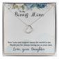 To My Bonus Mom - Delicate Heart Necklace