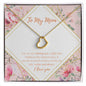 To My Mom - My Shining Star - Delicate Heart Necklace