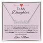 To My Daughter, Love Mom - Custom Name Necklace