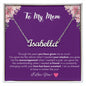 To My Mom - Love is Constant - Custom Name Necklace