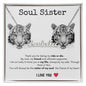 Soul Sister - Custom Name Necklace - White Tigers