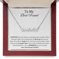 To My Best Friend - Custom Name Necklace - Partner in Crime