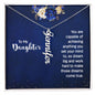 To My Daughter - Vertical Name Necklace - Dream Big
