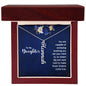 To My Daughter - Vertical Name Necklace - Dream Big