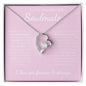 To My Smokin Hot Soulmate - Eternal Hope Necklace - Pink with White Font - PopGifts