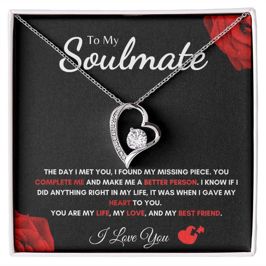 To My Soulmate - Forever Love Necklace - Missing Piece