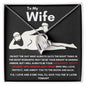 To My Wife - Forever Love Necklace - Booty Grabbin' - Black Card