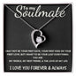To My Soulmate - Forever Love - Love of My Life Necklace - Black Card
