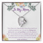 To My Mom - Shining Star - Forever Love Necklace