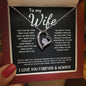 To My Wife - Forever Love Necklace - The Day I Met You - Black Card