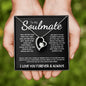 To My Soulmate - Forever Love Necklace - The Day I Met You - Black Card