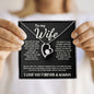 To My Wife - Forever Love Necklace - The Day I Met You - Black Card