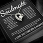 To My Soulmate - Forever Love Necklace - The Day I Met You - Black Card