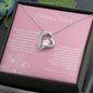 To My Chosen Sister - Forever Love Necklace - Pink