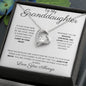 To My Granddaughter - Forever Love Necklace - Smarter & Stronger