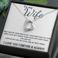 To Wife - Forever Love Necklace - I Love You Forever - White Card