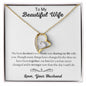 To My Beautiful Wife - Forever Love Necklace