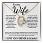 To My Wife - Forever Love Necklace - The Day I Met You - White Card