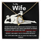 To My Wife - Forever Love Necklace - Booty Grabbin' - Black Card