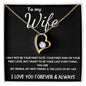 To My Wife - Forever Love - Love of My Life Necklace - Black Card