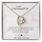 To My Amazing Wife - Forever Love Necklace - Light Pink