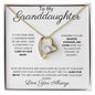 To My Granddaughter - Forever Love Necklace - Smarter & Stronger