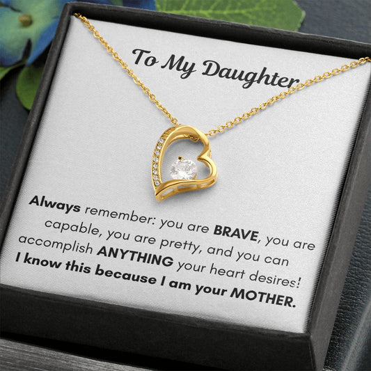 Forever Love Necklace - To My Daughter - PopGifts