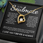 To My Soulmate - Forever Love Necklace - The Day I Met You - Black Card