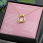 To My Chosen Sister - Forever Love Necklace - Pink