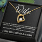 To My Wife - Forever Love - Love of My Life Necklace - Black Card