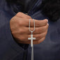 To My Boyfriend - Stainless Steel Cross Necklace - Lion