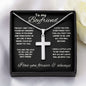 To My Boyfriend - Stainless Steel Cross Necklace - The Day I Met You