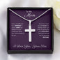 To My Mom - Faith Cross Necklace - Little Boy
