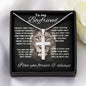 To My Boyfriend - Stainless Steel Cross Necklace - Lion