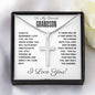 To My Grandson - Faith Cross Necklace - For All the Prayers
