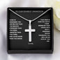 To Our Dearest Grandson - Add Your Own Custom Names! - Artisan Crafted Cross Necklace
