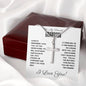 To My Grandson - Faith Cross Necklace - For All the Prayers