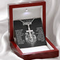 To My Grandson - Faith Cross Necklace - Always Be There