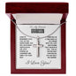 To My Grandson - Faith Cross Necklace - For All the Prayers