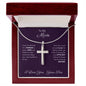 To My Mom - Faith Cross Necklace - Little Boy